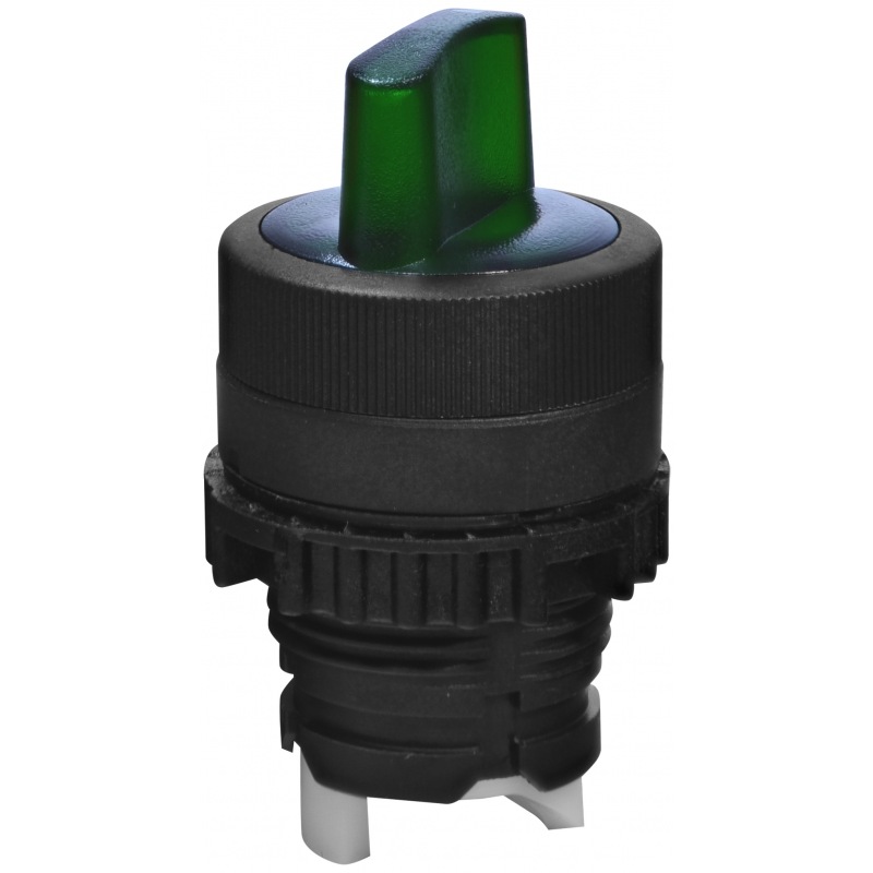 Выключатель поворотный без контактов NSE-S2I-F90-G с подсветкой с фиксацией 0-I 90° зеленый 004774091 ETI