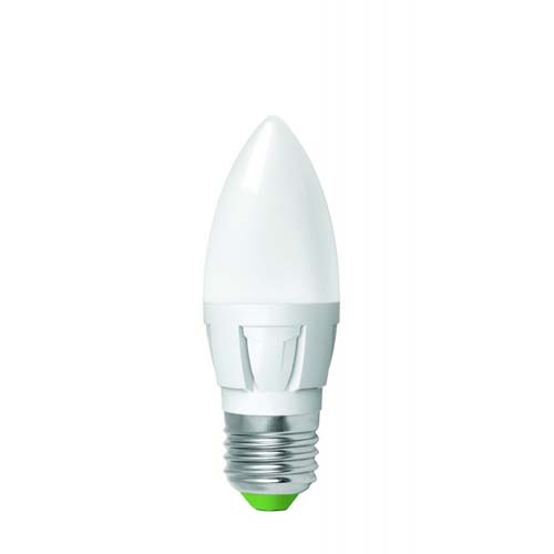 Светодиодная лампа LED-CL-06273(T) Turbo C37 E27 6W 3000K 220V Eurolamp