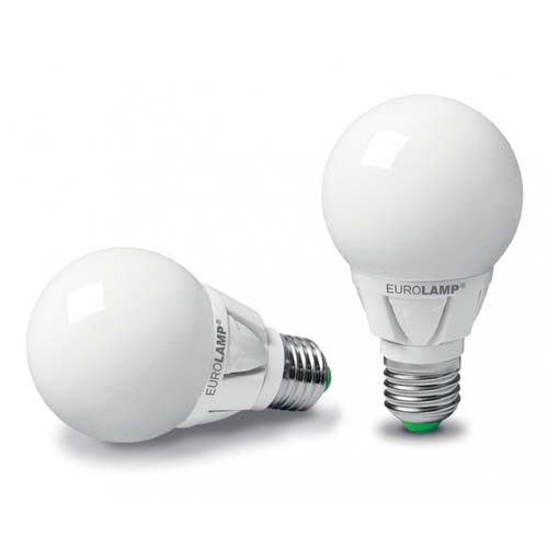 Светодиодная лампа LED-G60-6,5273(T) Turbo G60 E27 6.5W 3000K 220V Eurolamp