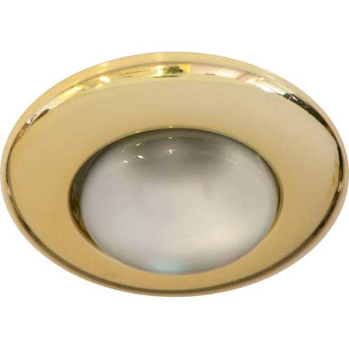 Точечный врезной светильник 2767 R39 E14 40W круг матовое золото Feron
