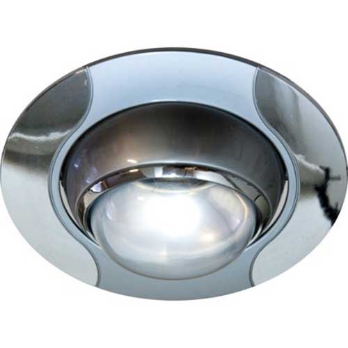 Точечный врезной светильник 020 R50 E14 60W круг серый-хром Feron