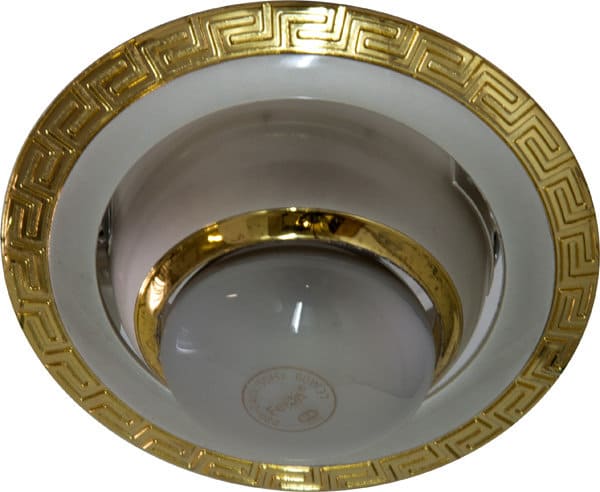 Точечный врезной светильник 1723 R39 E14 40W круг жемчужное серебро-золото Feron