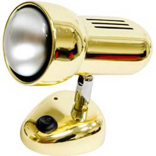 Точечный накладной светильник с выключателем RAD50 R50 E14 40W вытянутая золото Feron
