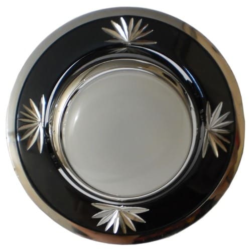 Точечный врезной светильник NL09 R50 E14 60W круг черный-металлик-серебро Feron