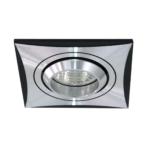 Точечный врезной светильник CD2340 MR16 GU5.3 50W квадрат алюминий Feron