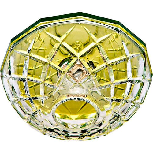 Точечный врезной светильник JD179 JCD9 G9 35W полусфера прозрачный желтый Feron