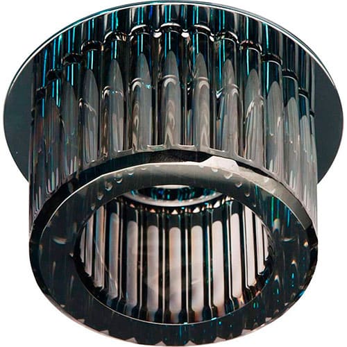 Точечный врезной светильник JD112 JCD9 G9 35W цилиндр серый прозрачный Feron