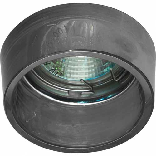 Точечный врезной светильник CD2720 MR16 GU5.3 50W круг прозрачный серый Feron