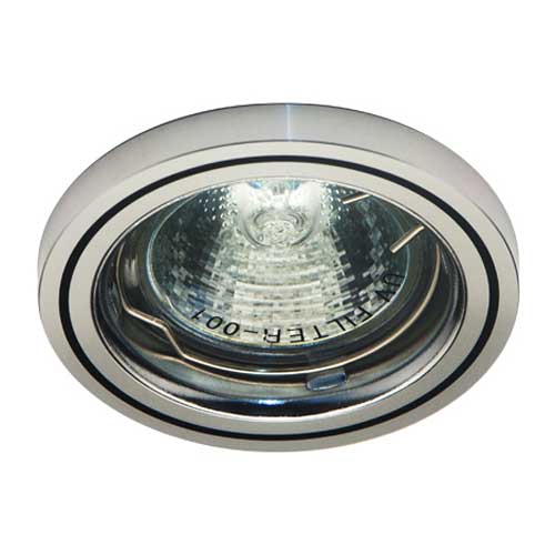 Точечный врезной светильник DL1021 MR16 GU5.3 50W круг черный-алюминий-золото Feron