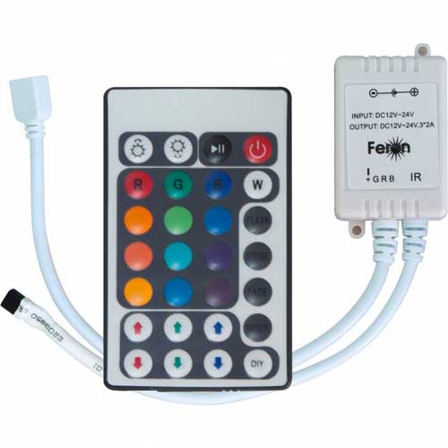 Контроллер для светодиодных лент LD28 72W 12V 10А RGB Feron
