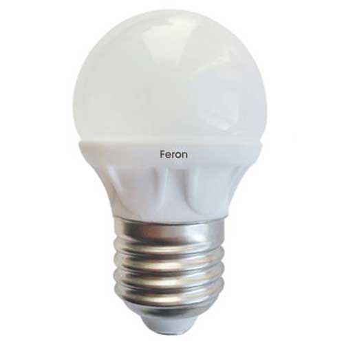 Светодиодная лампа 4373 LB-38 G45 E27 5W 6400K 220V Feron