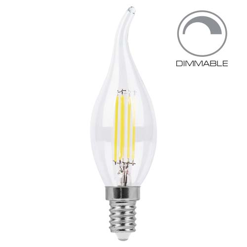 Світлодіодна лампа Едісона Filament dimmable 4971 LB-69 CF37 E14 4W 2700K 220V Feron