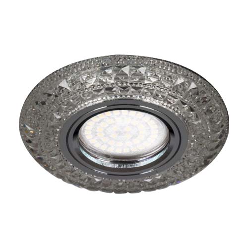 Точечный врезной светильник CD877 MR16 GU5.3 50W круг прозрачный Feron