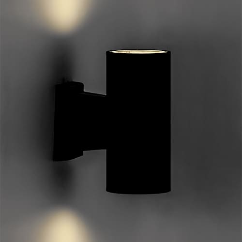 Архітектурний настінний світильник DH0702 E27 2x60W чорний IP54 Feron - Фото 3