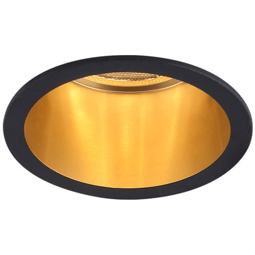 Точечный врезной светильник DL6003 50W MR16 GU5.3 круг черный-золото 6144 Feron
