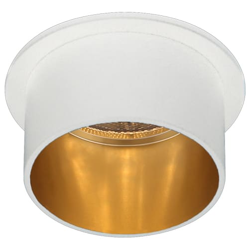 Точечный врезной светильник DL6005 50W MR16 GU5.3 круг белый-золото 6147 Feron