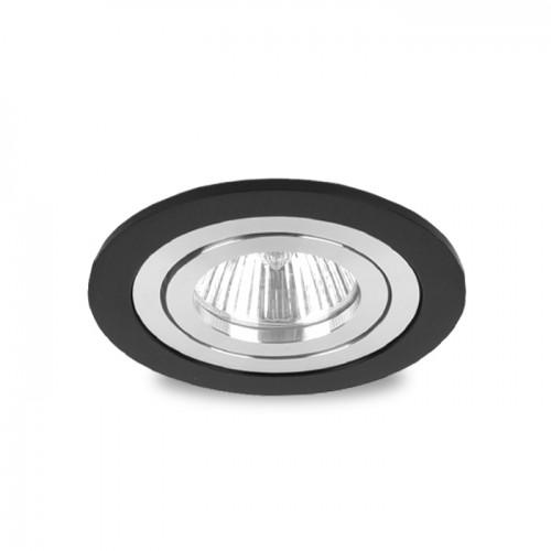 Точечный врезной светильник DL6110 50W MR16 GU5.3 круг черный 6345 Feron