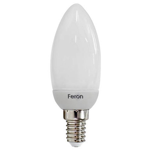 Люминесцентная лампа 4211 ELC73 свеча 11W 2700K 230V E14 220V Feron