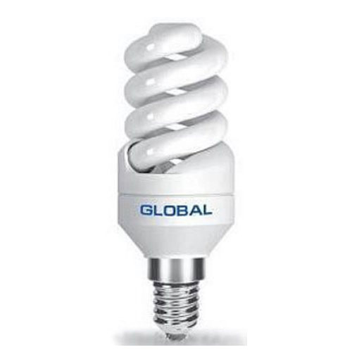 Люминесцентная лампа GFL-017-1 T2 SFS 9W 2700K E14 220V Global