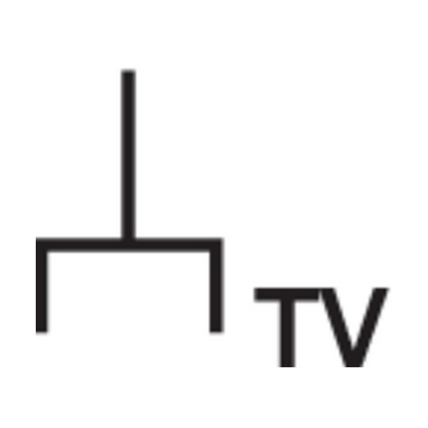 Механізм TV-розетки антенна 3 отвори окрема 452210 Hager - Фото 2