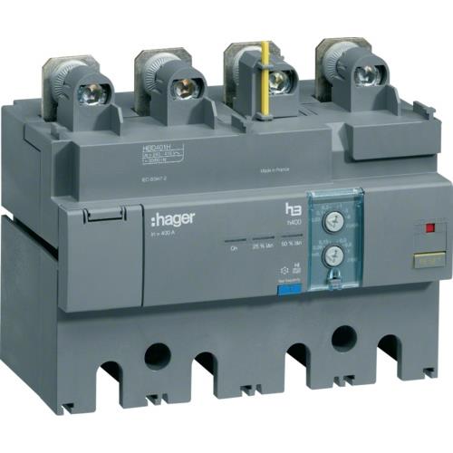 Блок ПЗВ для вимикачів h630 30-60 mA 400A 4 полюси HBD401H Hager