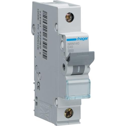 Автоматичний вимикач 40A 20kA 1 полюс тип C NRN140 Hager