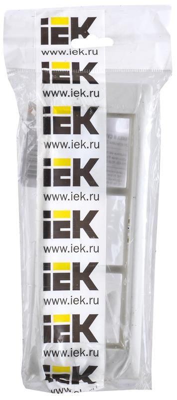 Рамка и суппорт для кабель-канала ПРАЙМЕР на 6 модулей 60мм белые CKK-40D-RSU6-060-K01 IEK - Фото 2
