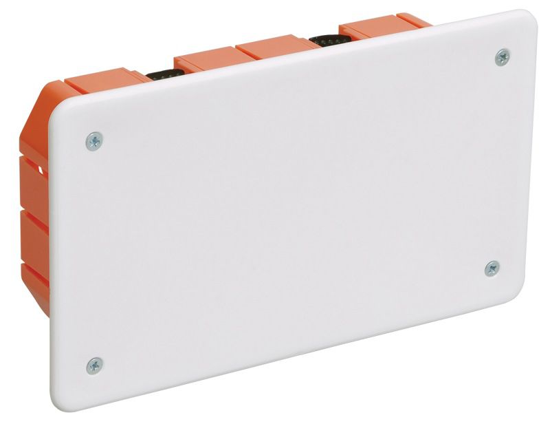Распределительная коробка оранжевый для полых стен 172х96x45мм КМ41026 UKG11-172-096-045-P IEK - Фото 1