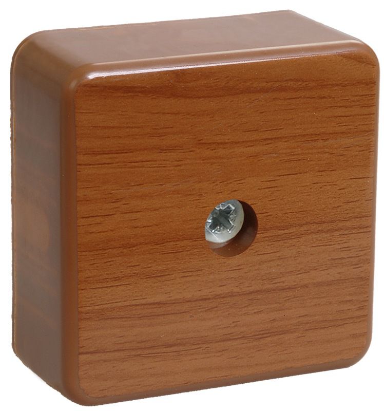 Распределительная коробка дуб с контактной группой КМ 41206-05 50х50х20мм UKO10-050-050-020-K24 IEK - Фото 1