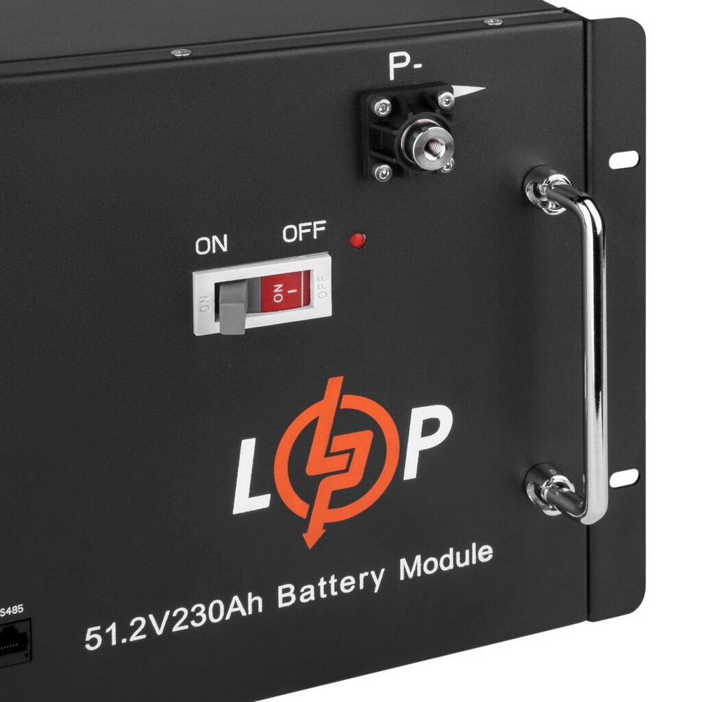Акумулятор LP LiFePO4 48V (51,2V) 230Ah (11776Wh) (Smart BMS 200A) з LCD RM 20331 LogicPower - Фото 4