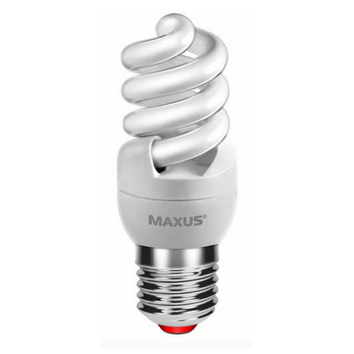 Люминесцентная лампа 1-ESL-215-1 T2 SFS 9W 2700K E27 220V Maxus