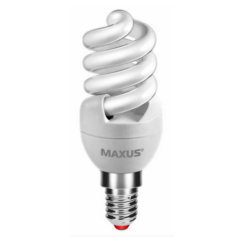 Люминесцентная лампа 1-ESL-217-1 T2 SFS 9W 2700K E14 220V Maxus