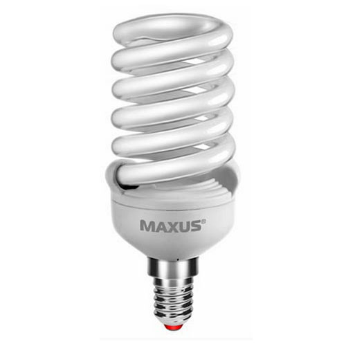 Люминесцентная лампа 1-ESL-229-02 T2 FS 20W 2700K E14 220V Maxus
