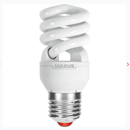 Люминесцентная лампа 1-ESL-308-1 T2 FS 11W 4100K E27 220V Maxus
