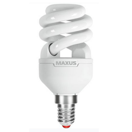 Люмінесцентна лампа 1-ESL-338-11 XPiral 9W 4100K E14 220V Maxus