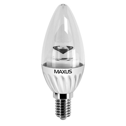 Светодиодная лампа 1-LED-280 C37 E14 4W 4100К 220V Maxus