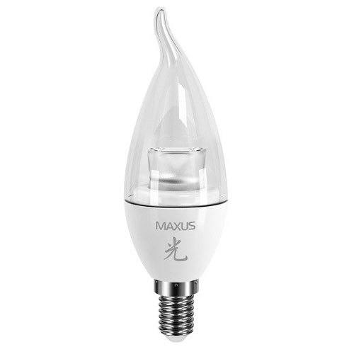 Светодиодная лампа Sakura 1-LED-331 CF37 E14 4W 3000К 220V Maxus - Фото 1