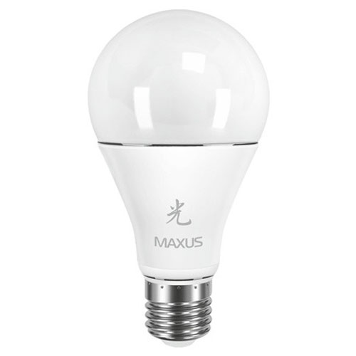 Светодиодная лампа Sakura 1-LED-461 A65 E27 12W 3000К 220V Maxus - Фото 1