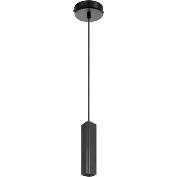 Светодиодный подвесной светильник 1-FPL-007-02-S-BK 6W 3000K квадратный черный Maxus