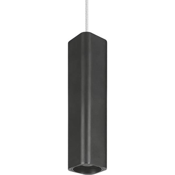 Світлодіодний підвісний світильник 1-FPL-008-02-S-BK 6W 4100K квадратний чорний Maxus