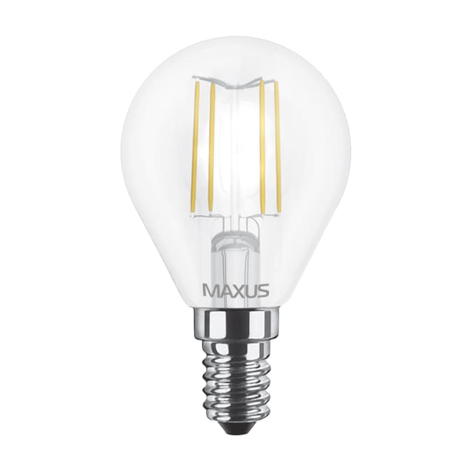 Світлодіодна лампа Едісона Filament 1-LED-548-01 G45 E14 4W 4100K 220V Maxus