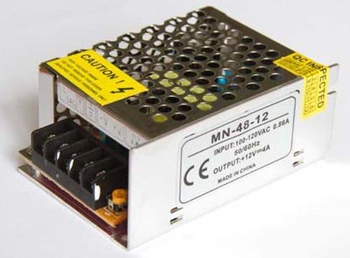 Трансформатор для светодиодных лент и ламп AC/DC MN-48-12 48W 12V 4A Motoko