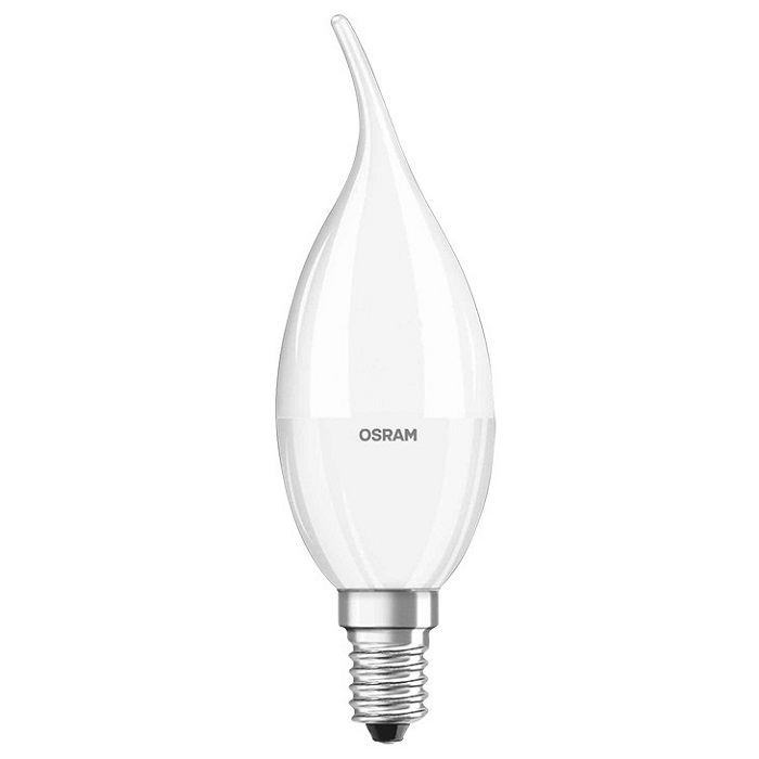 Светодиодная лампа свеча на ветру E14 5,4W 2700K 230V Osram (4052899288645)