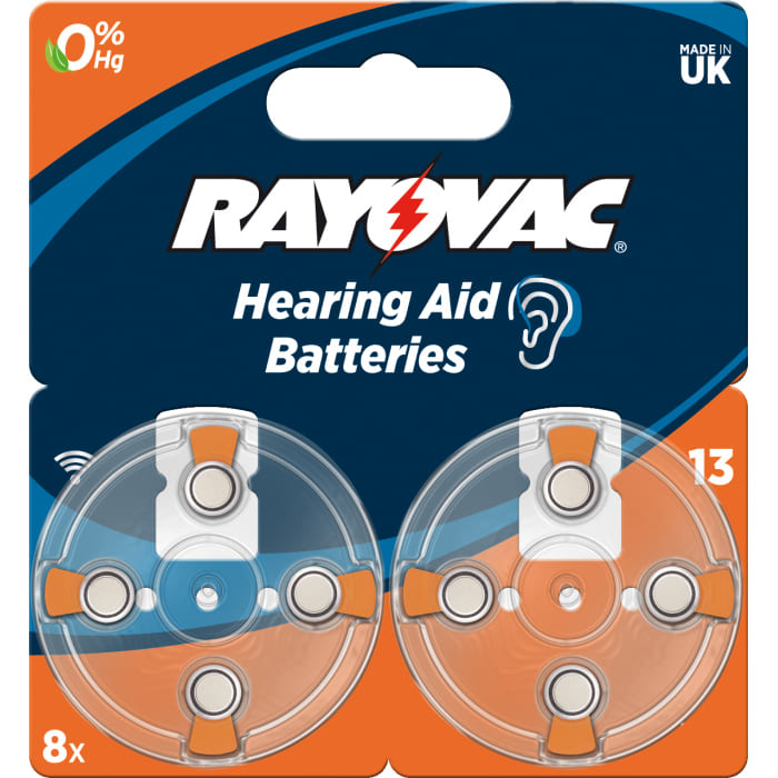 Батарейка для слухових апаратів Rayovac 13 BLI 8 шт