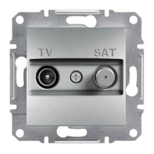 Механізм розетки TV/SAT прохідний алюміній EPH3400361 Schneider Electric Asfora