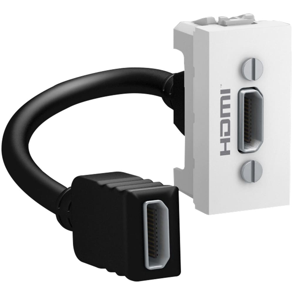 Механизм мультимедийной HDMI-розетки 1-мод. белый MGU3.430.18 Schneider Electric Unica