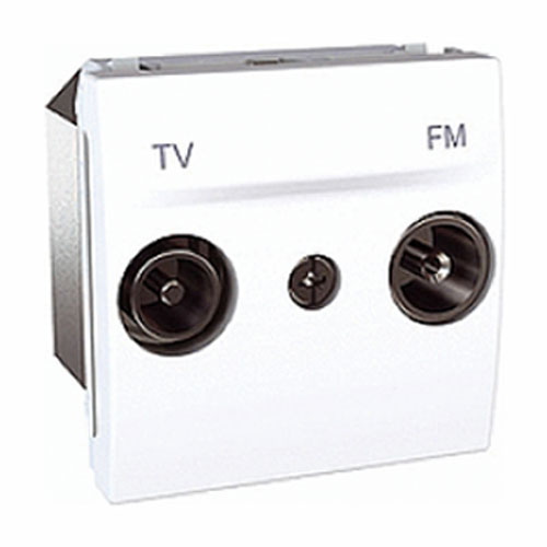 Механізм розетки TV-FM кінцевий 2-мод. білий MGU3.452.18 Schneider Electric Unica