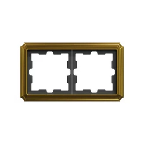 Рамка 2 постовая D-Antique MTN4020-4741 золото Schneider Electric