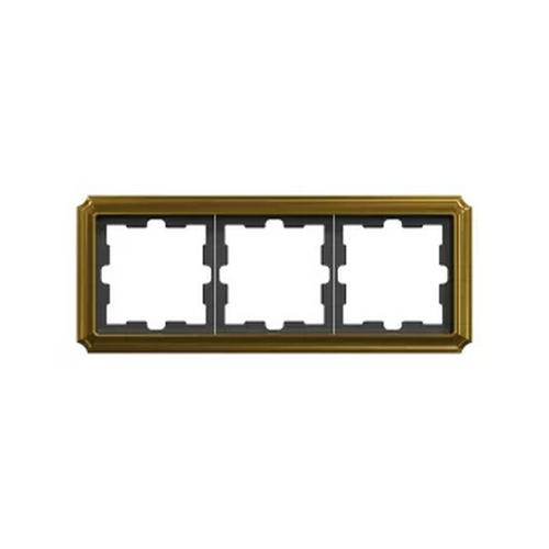 Рамка 3 постова D-Antique MTN4030-4741 золото Schneider Electric