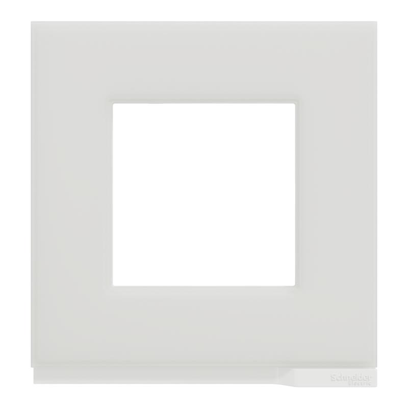 Рамка 1-постовая белое стекло/белый горизонтальная NU600285 Schneider Electric Unica New - Фото 6